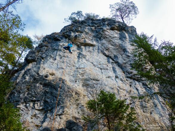 vor dem Überhang in &quot;Da Max&quot;