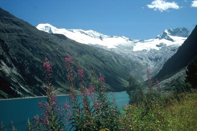 Schlegeisstausee beim Abstieg
