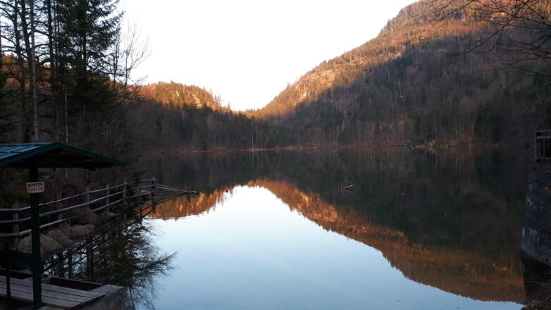 Im März 2019 war der See bedingt durch die Schneeschmelze wieder gefüllt.