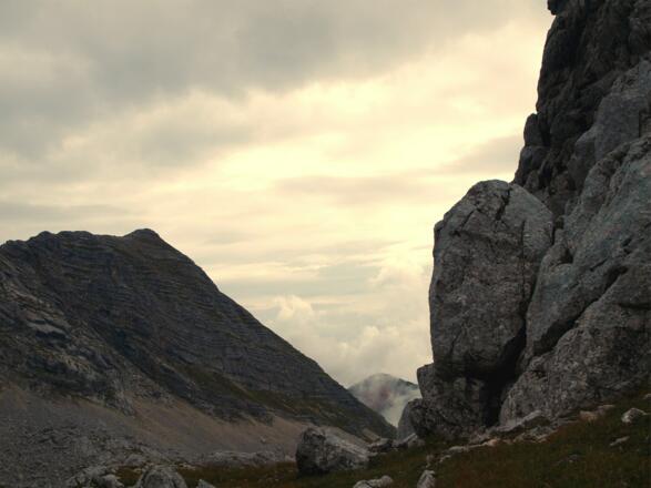 Frauenscharte 1980m, Blick nach Osten