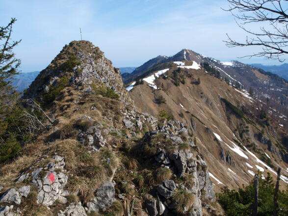 Langlackenmauer 1483m mit Vorgipfel