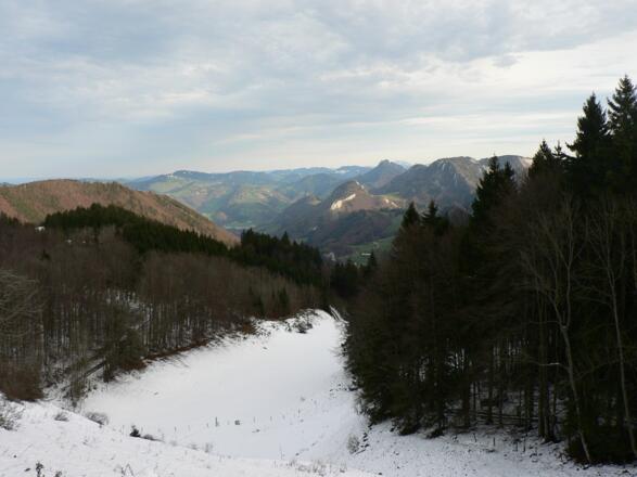 Aussicht ins Ennstal vom Sulzboden aus