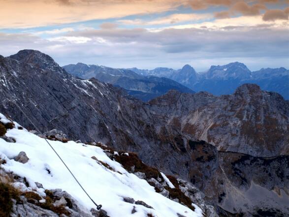 Spitzmauer und Priel vor Sonnenuntergang