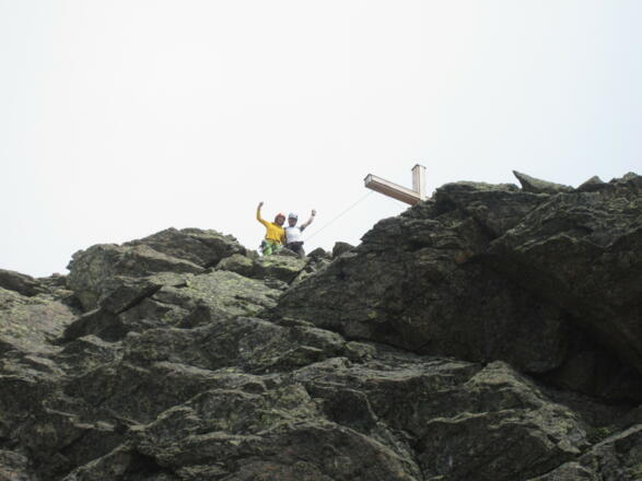 am Gipfel angekommen