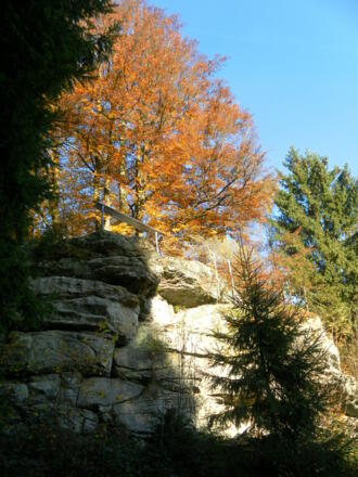 Abstieg um den Granitgipfel