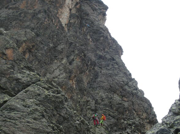 in der 9. Seillänge