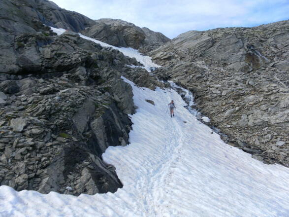Rinne zum oberen Roßkar