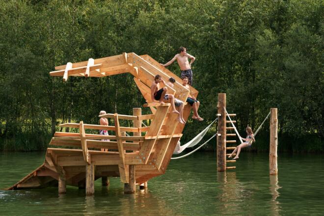 Natur-Badesee Niedernsill mit Wasserpark