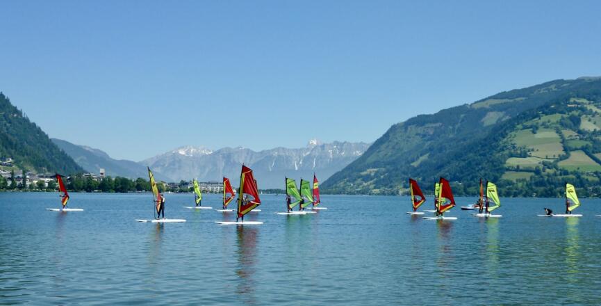 Windsurfen am Zeller See