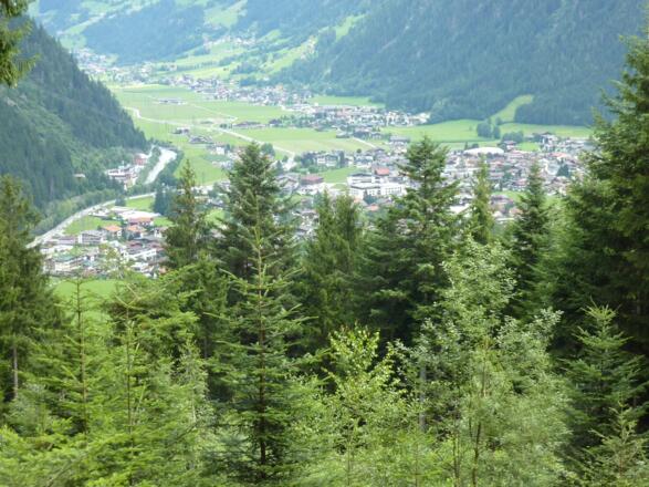 Blick auf Mayrhofen
