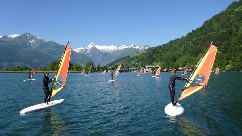 Windsurfen am Zeller See