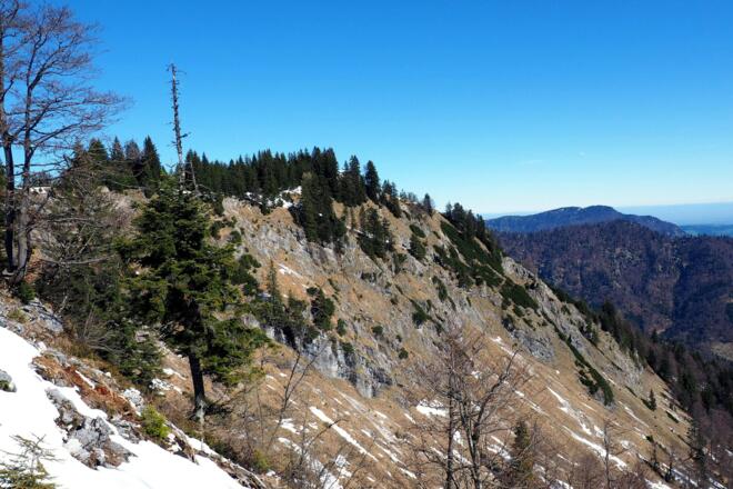 Steilanstieg (1440m) mit Blick zum Steinberg