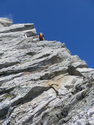 Anstieg aus der Scharte