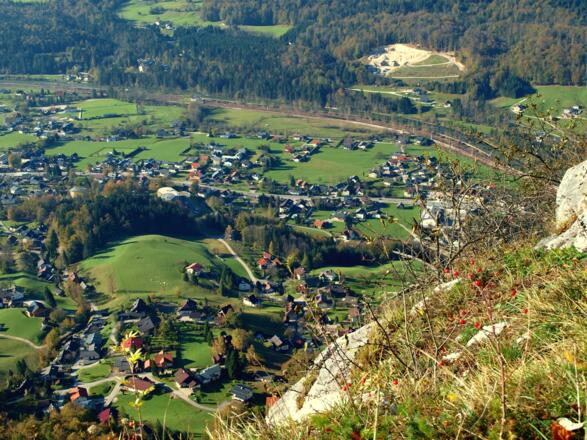 Tiefblick auf Bad Goisern