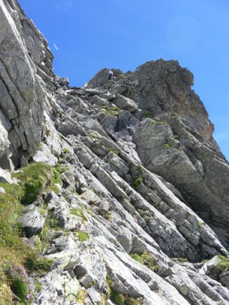 Rinne zurück zum SO-Grat