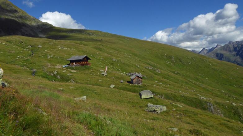 Blick zurück zur Seespitzhütte