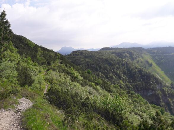 Blick auf den Weiterweg zu den Durchkaseralmen