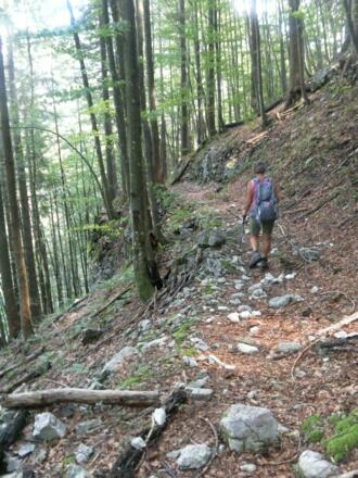 Hohlweg zum Maserersattel