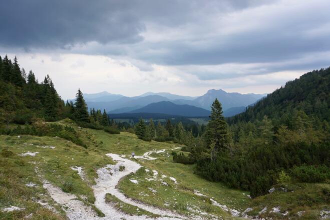 Letzter Anstieg zum Straubinger Haus