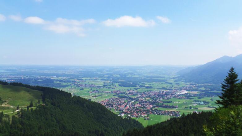 Aussicht von der Hochplattenbahn bzw. Staffn-Alm