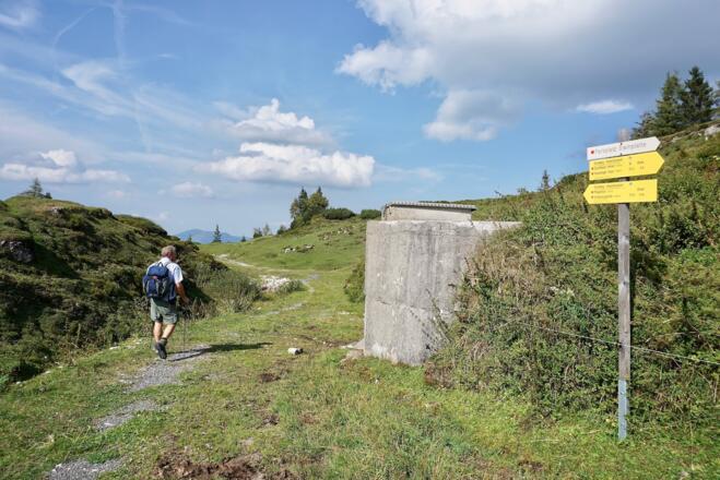 Weg zur Pflegereck-Diensthütte nach der Kapelle
