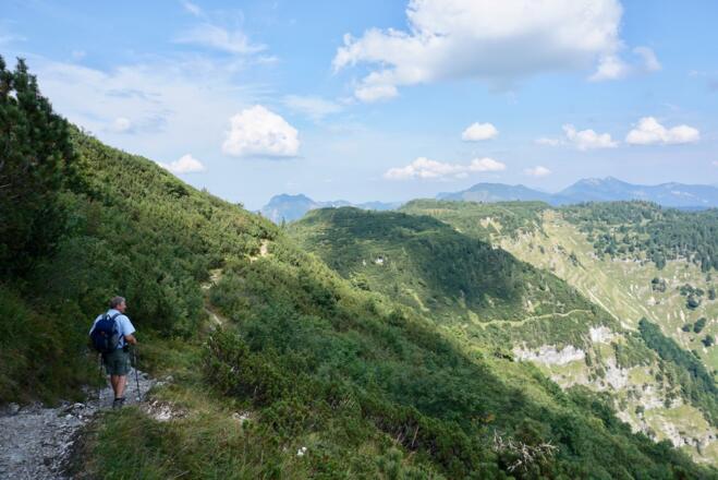 Wegverlauf zu den Durchkaseralmen