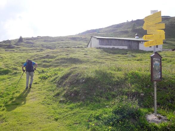 Beginn des Rundweges mit dem Prämiumwanderweg &quot;Gletscherblick&quot;