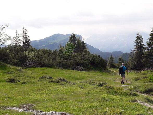 Steinplatte im Blickfeld