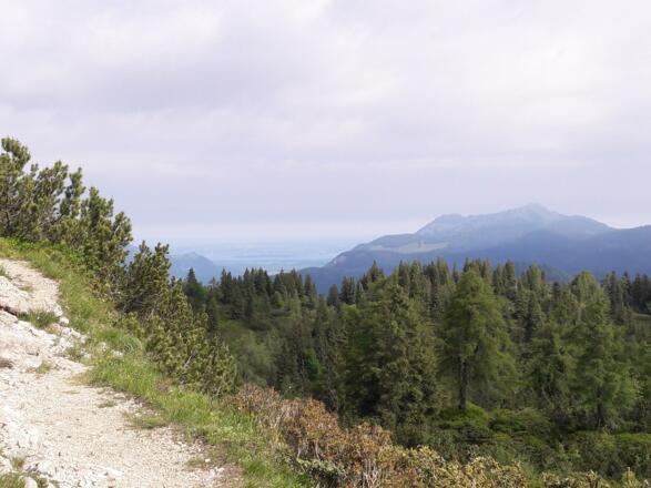 Blick zum Chiemsee und Hochgern 