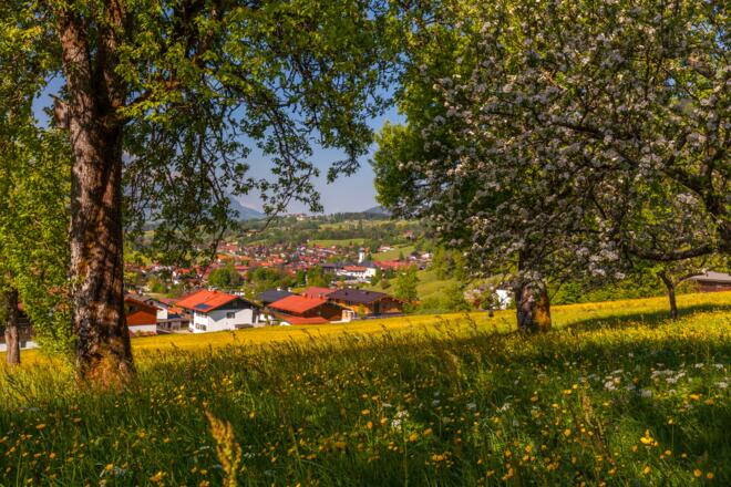 Blick auf reit im Winkl