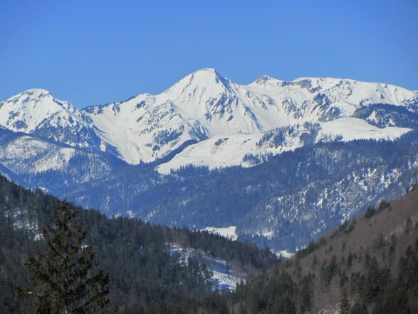 Sicht zum Geigelstein (mittig)