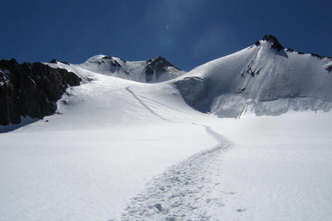 Oberer Taschachferner - Blick Richtung Wildspitze