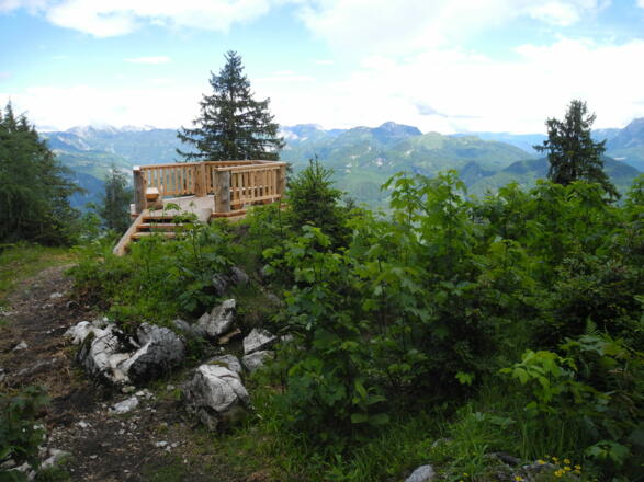 Die Aussichtsplattform &quot;Trauntalblick&quot;