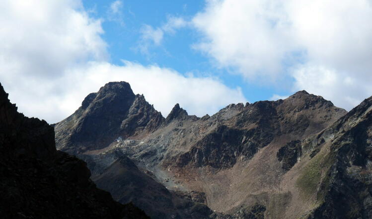 Sulzkogel 3.016m vom Pockkogel 2.807m gesehen