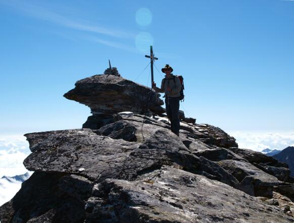 Gipfelfelsen von Gr. Hafner 3076 m
