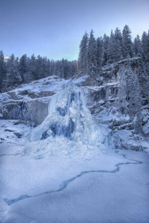 Krimmler Wasserfälle im Winter