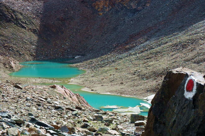 Gletscherseen auf 2650m
