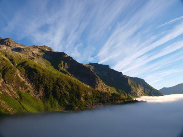 Über der Nebelgrenze um 2000 m
