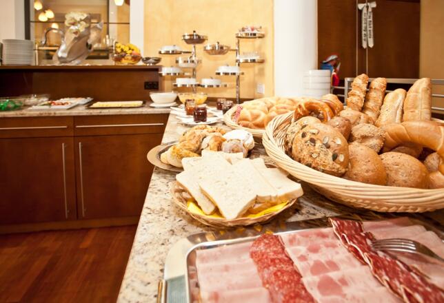 Genuss am Frühstücksbuffet