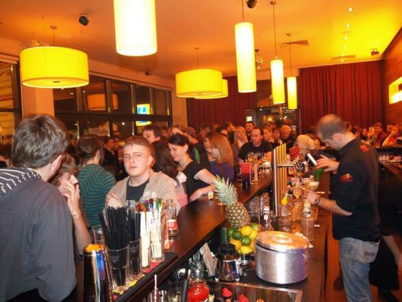 Gemütliche Stimmung am Abend