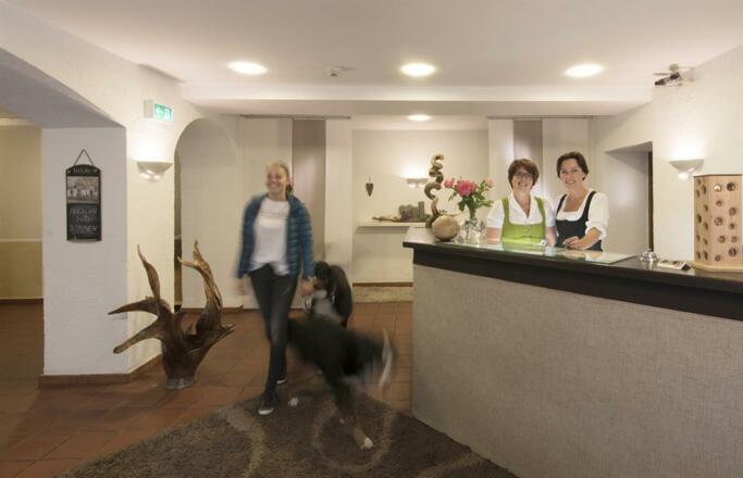 Rezeptionsbereich Badl Hall in Tirol