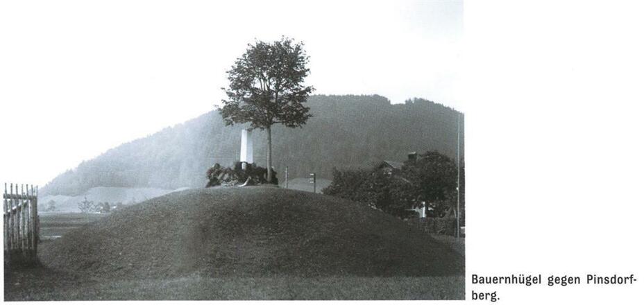 Bauernhügel gegen Pinsdorfberg