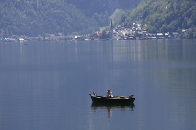 Fischen am Hallstättersee