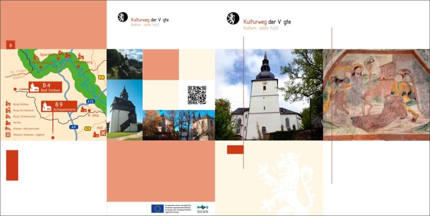 Kulturweg der Vögte: Bad Steben und Schauenstein (Objektflyer deutsch)
