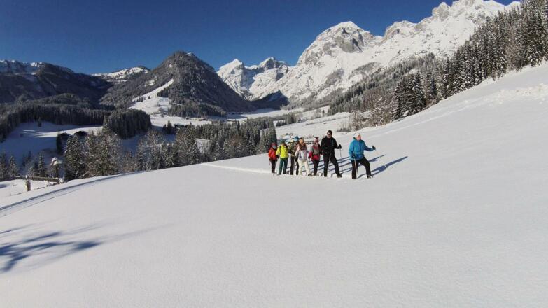 Schneeschuhwanderung mit Gastgeberin Anita