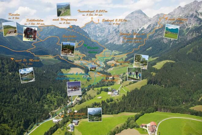 Übersichtskarte Lammertal