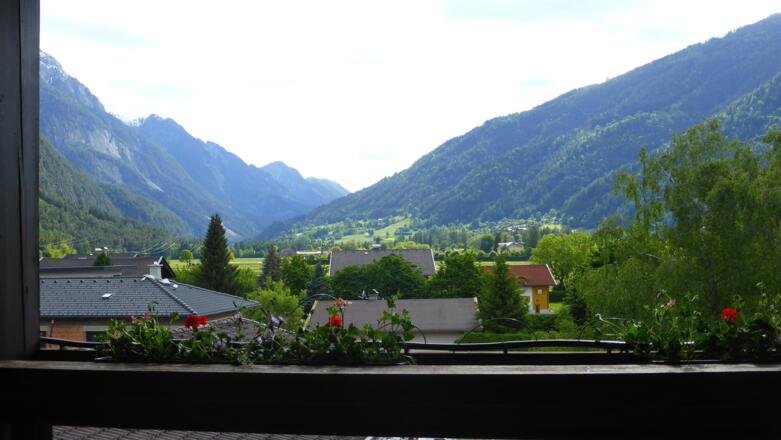 Blick vom Zimmer, Hotel Laserz