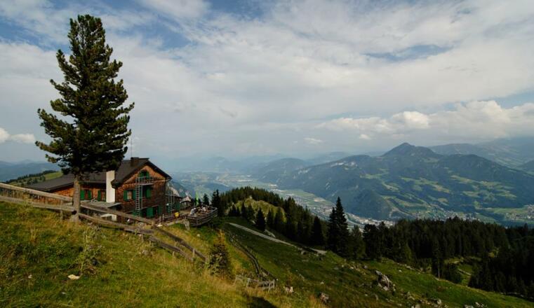 Bayreuther Hütte Ansicht von oben