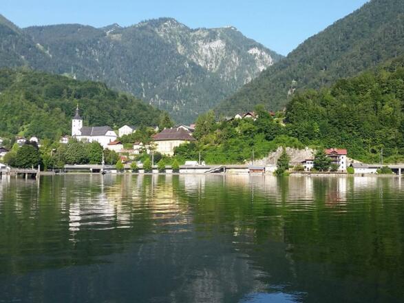 Blick vom Segelclub auf Ebensee