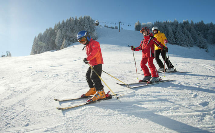 Skifahren am Götschen